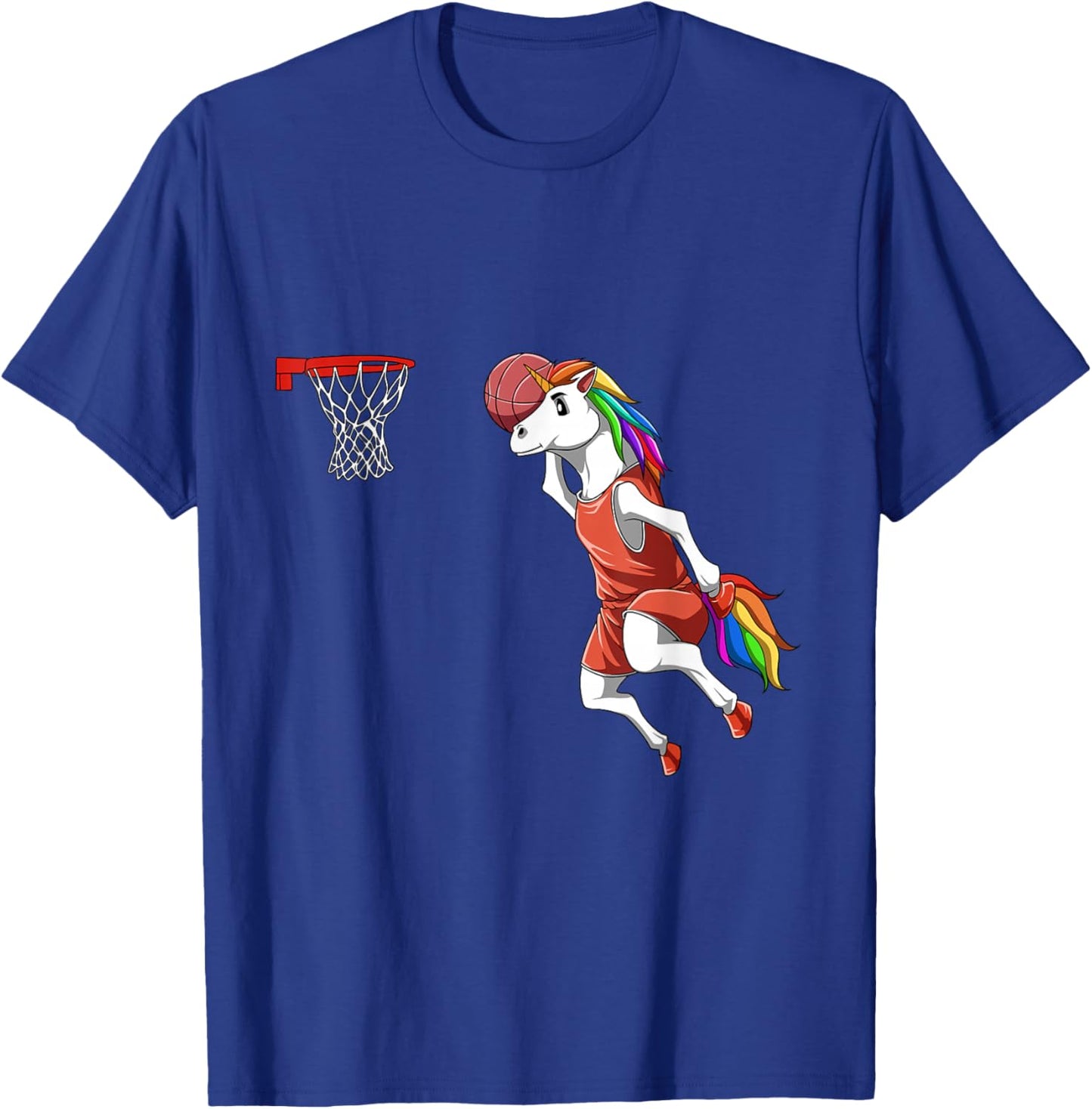 Dunking Unicorn - Basketball T-Shirt - T-Shirt | Royal