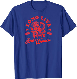 Long Live Rad Women Rebel Mama Club Badass Mom Girl Gang Raglan Baseball T-Shirt - T-Shirt | Royal