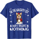 Cute Cardigan Welsh Corgi Dog Christmas On The Naughty List T-Shirt - T-Shirt | Royal