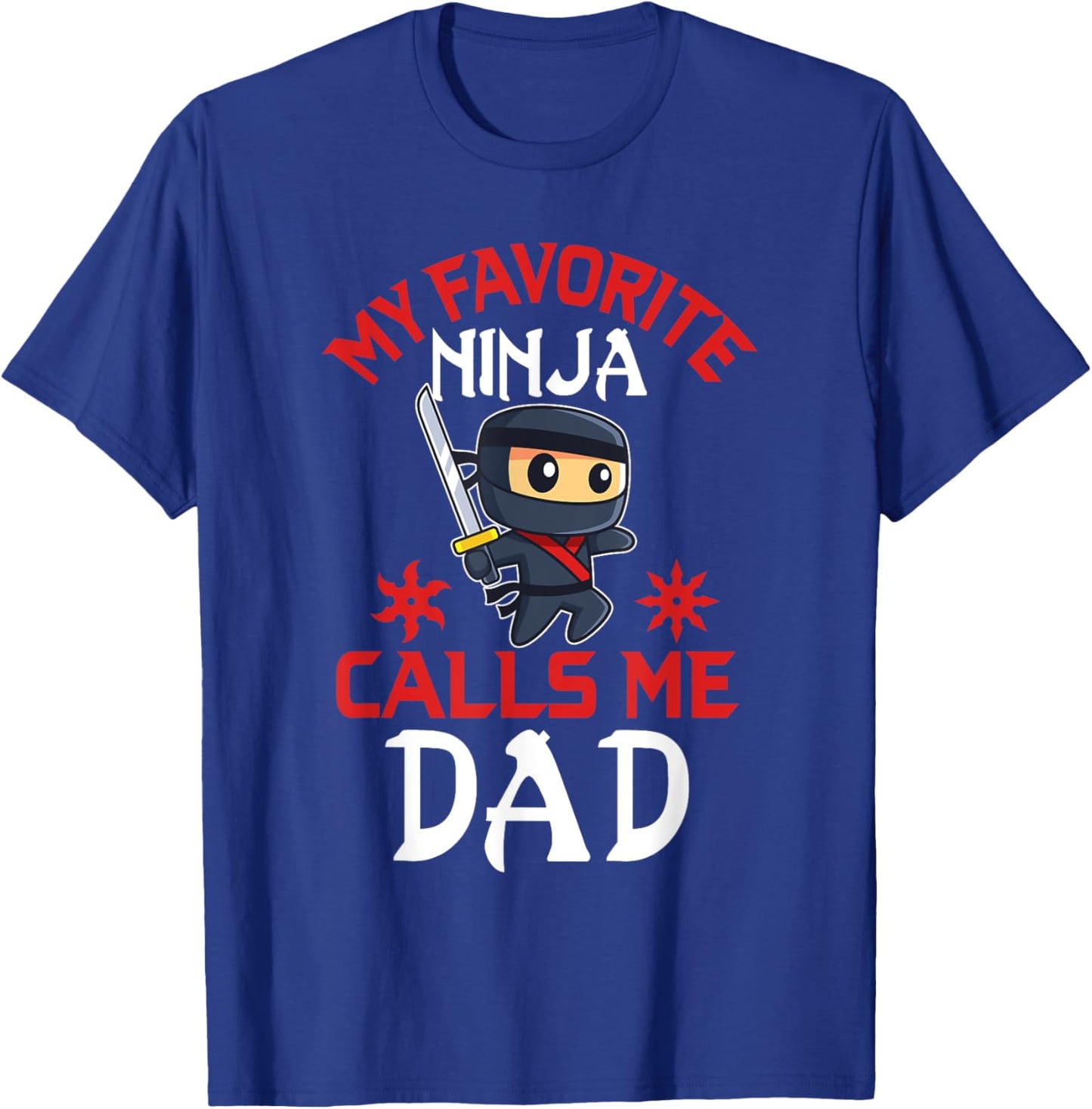 Ninja Dad Matching Family Birthday Party Ninja Dad T-Shirt - T-Shirt | Royal