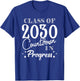 Class of 2030 Countdown in Progress Fun First Day Freshman T-Shirt - T-Shirt | Royal
