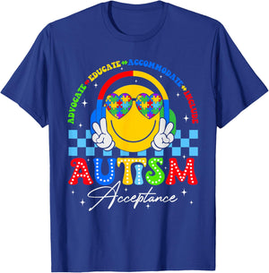 Autism Awareness Acceptance Special Education Teacher Kids T-Shirt - T-Shirt | Royal