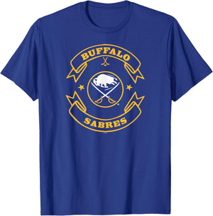 Buffalo Sabres Blaze Royal Officially Licensed T-Shirt - T-Shirt | Royal