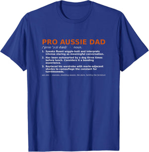 Funny Aussie Dad Dictionary Definition Fathers Day T-Shirt - T-Shirt | Royal
