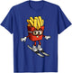 Funny French Fry Ski Potato Fries Skiing Instructor Outfit T-Shirt - T-Shirt | Royal