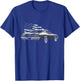 1972 72 Nova USA Flag Rear View Muscle Car Classic Nova SS T-Shirt - T-Shirt | Royal