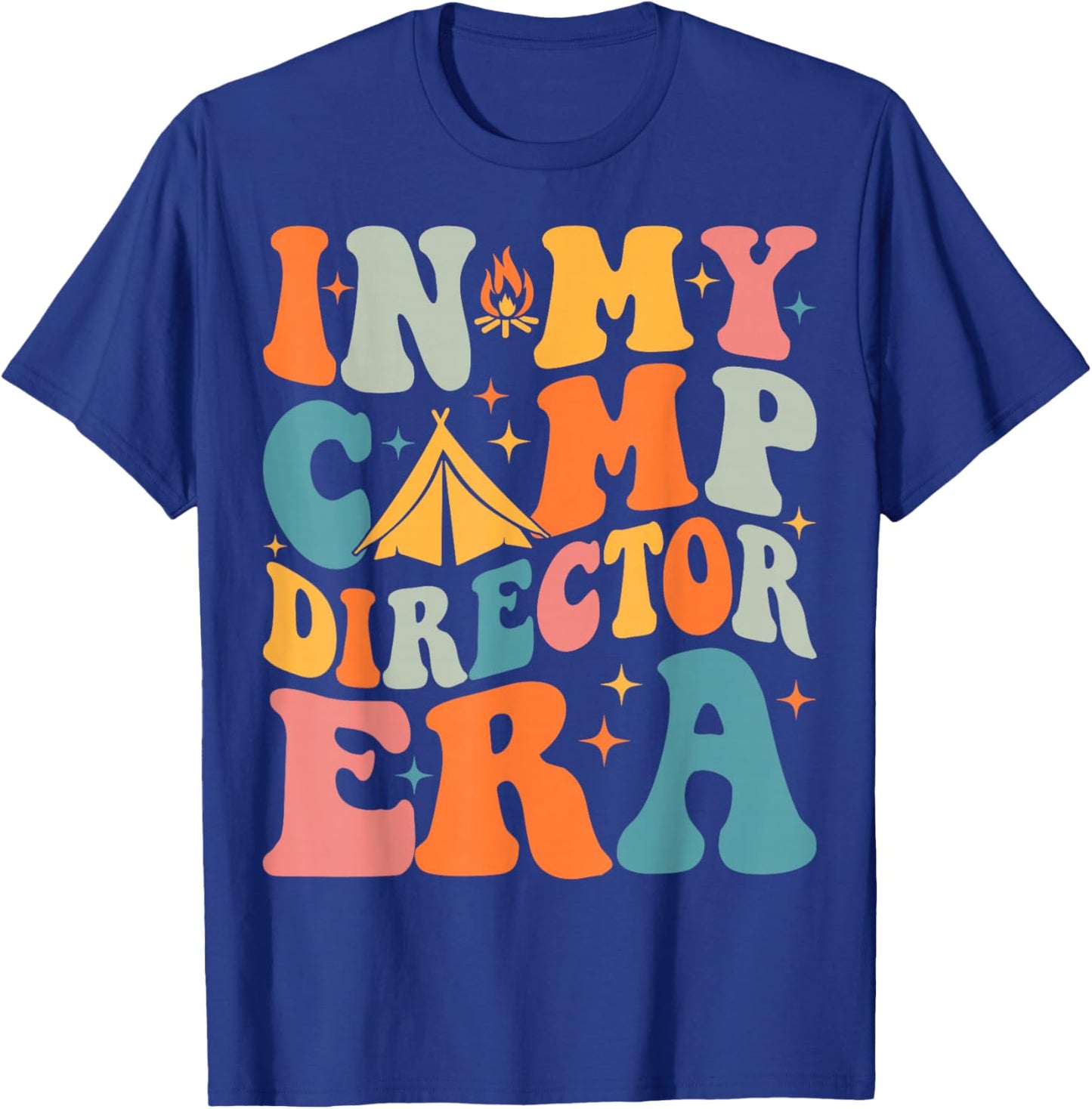 In My Camp Director Era Groovy Summer Camp Director T-Shirt - T-Shirt | Royal
