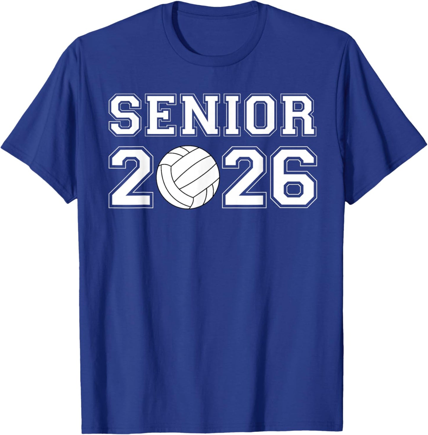 Class Of 2026 Senior Volleyball Men Boys T-Shirt - T-Shirt | Royal