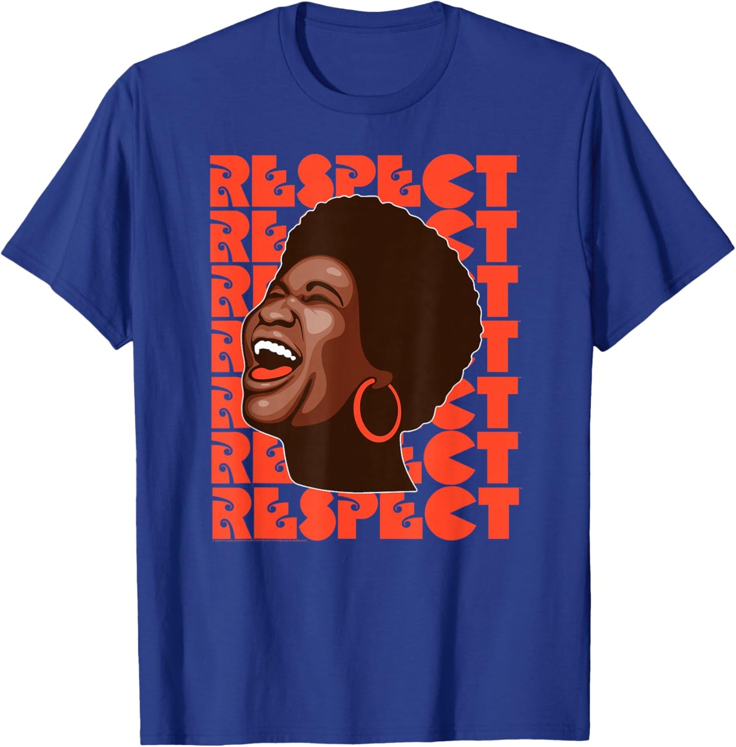 Official Aretha Franklin Respect Soul Music T-Shirt - T-Shirt | Royal