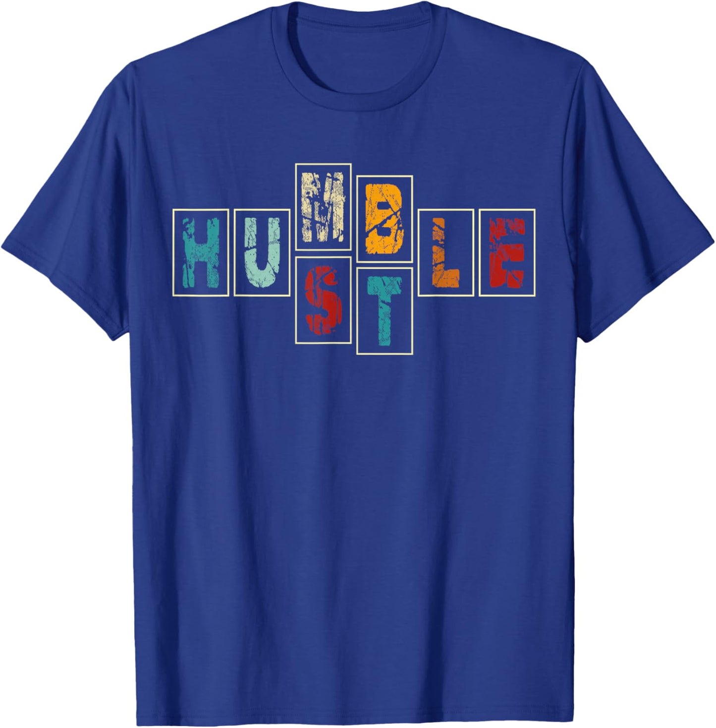 Hustle Humble Gift Vintage Odometer T-Shirt - T-Shirt | Royal