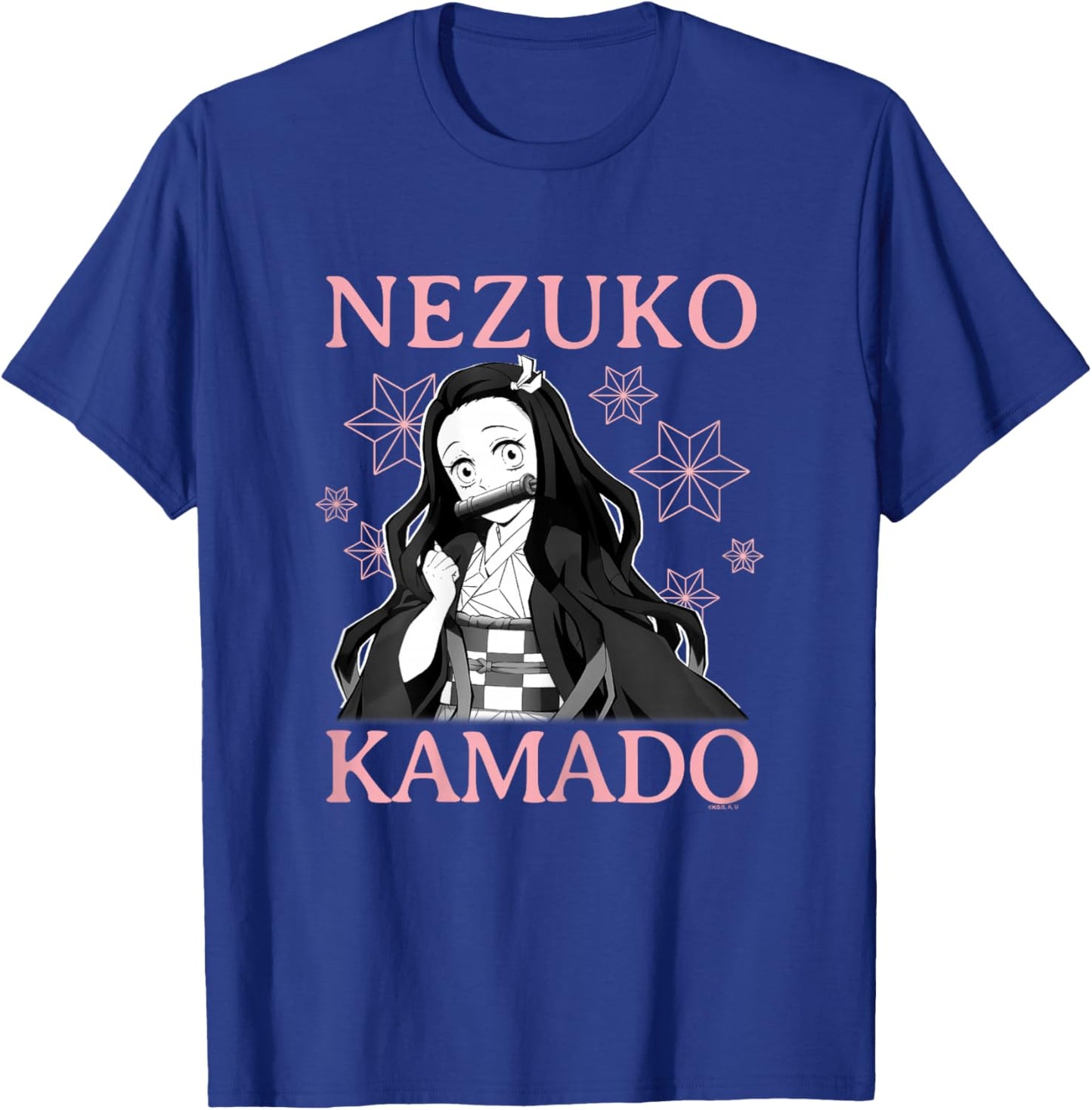 Demon Slayer: Kimetsu no Yaiba Nezuko Pink Floral T-Shirt - T-Shirt | Royal