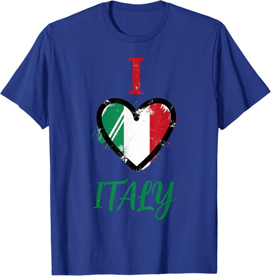 Drapeau de l'Italie Racines Italiennes T-Shirt - T-Shirt | Royal