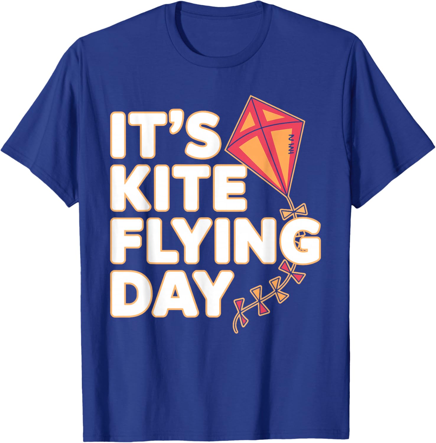 Funny Kite Flying Art Women Kids Kite Flying Lovers T-Shirt - T-Shirt | Royal