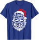 Christmas I Love A Man With A Beard Funny Santa Claus Grunge T-Shirt - T-Shirt | Royal