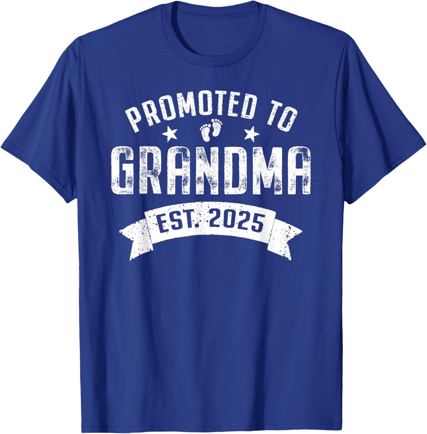 Promoted to Grandma 2025 Cool Grandparents Baby Announcement T-Shirt - T-Shirt | Royal