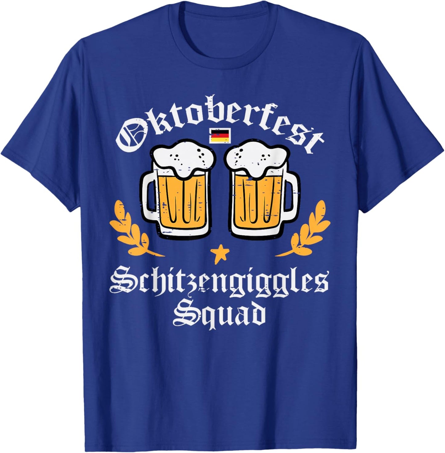 Oktoberfest Schitzengiggles Squad German Bavarian Men Women T-Shirt - T-Shirt | Royal