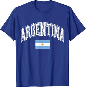 Argentina Argentinian Flag T-Shirt - T-Shirt | Royal