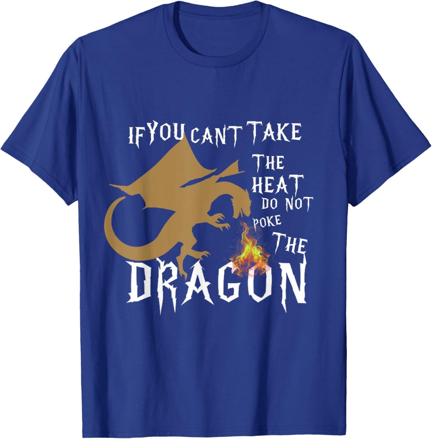 Flying Mythical Creature Cool Dragon Lovers Design T-Shirt - T-Shirt | Royal