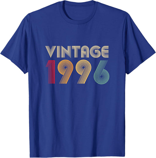30th Birthday Gift Retro Vintage 1996 T-Shirt - T-Shirt | Royal