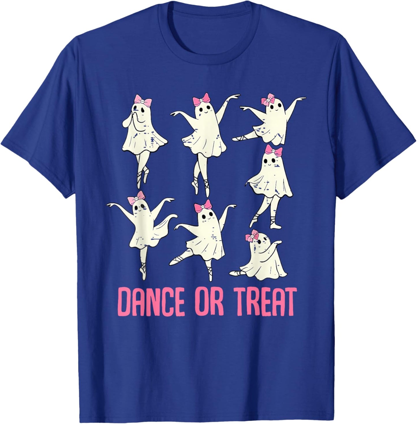 Dance Or Treat Shirt Halloween Funny Ghost Ballet Dance T-Shirt - T-Shirt | Royal