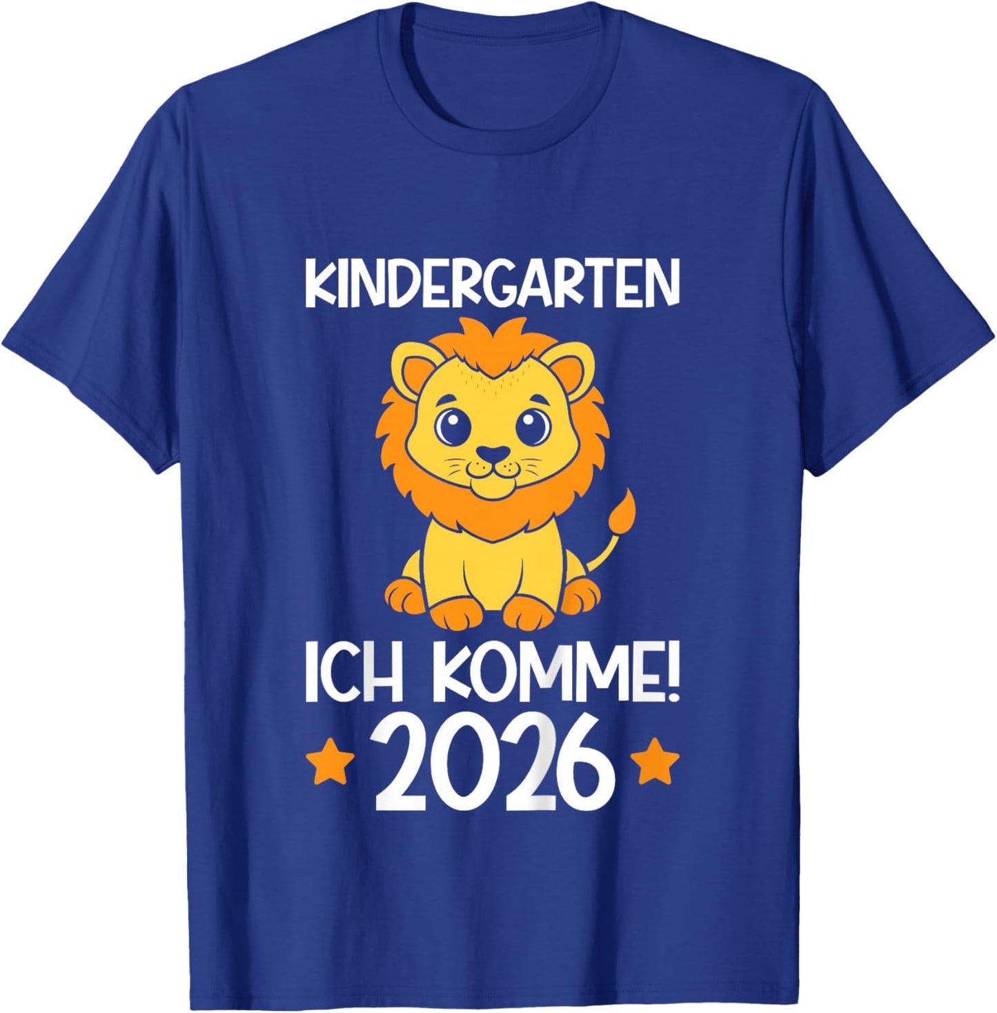 Kindergarten I Come 2026 Lion Boys Nursery Child T-Shirt - T-Shirt | Royal