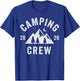 Retro Group Camper Trip Family Matching Camping Crew 2026 T-Shirt - T-Shirt | Royal