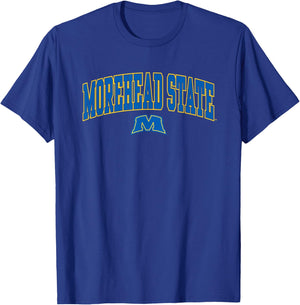 Morehead State Eagles Arch Over Black Officially Licensed T-Shirt - T-Shirt | Royal