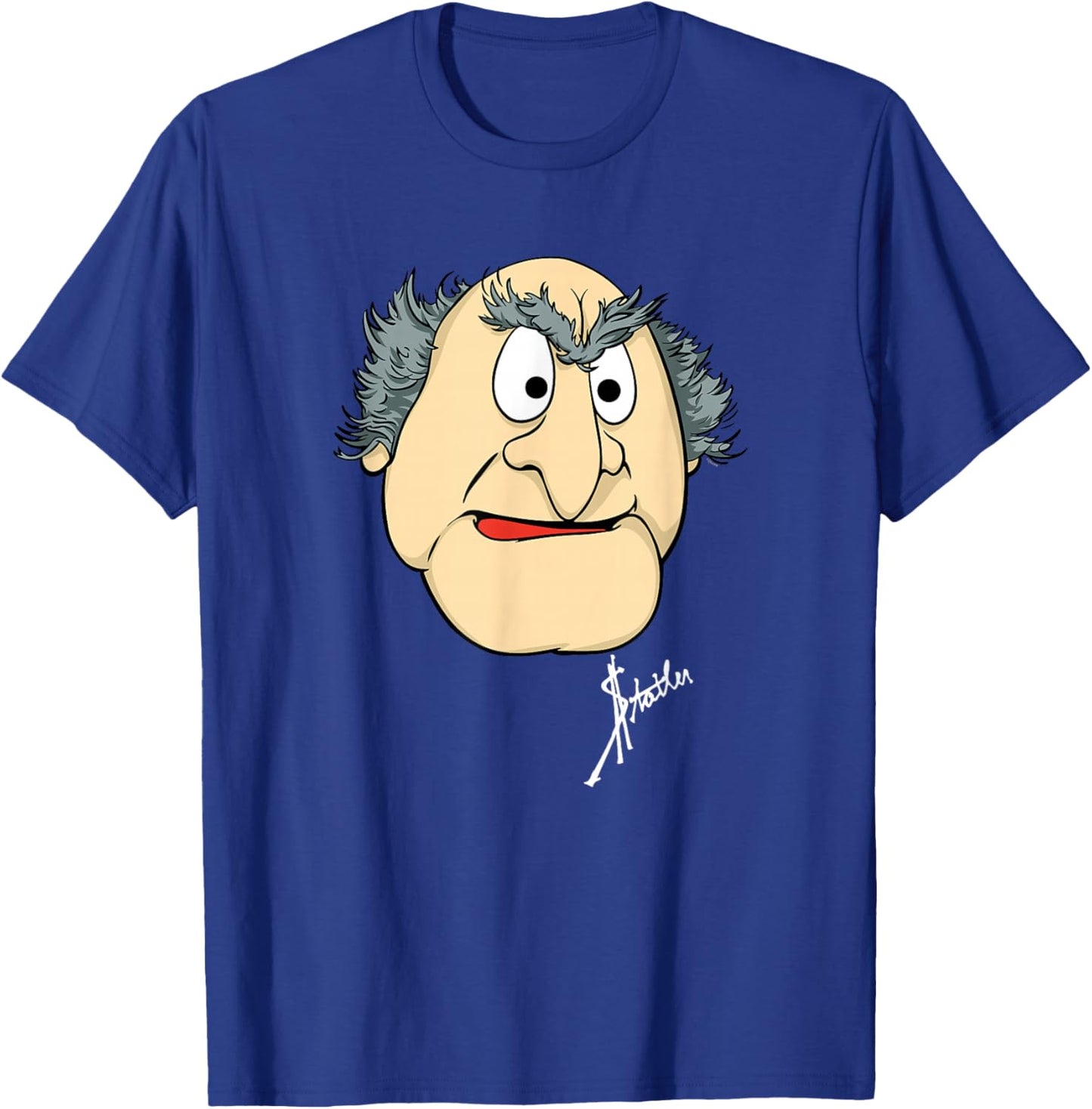 Disney The Muppets Statler Big Face T-Shirt - T-Shirt | Royal