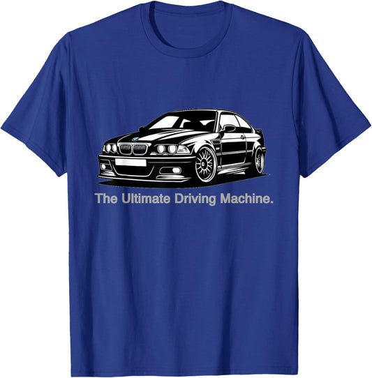 Ultimate Driving Machine Vintage Euro E46 3 Series T-Shirt - T-Shirt | Royal