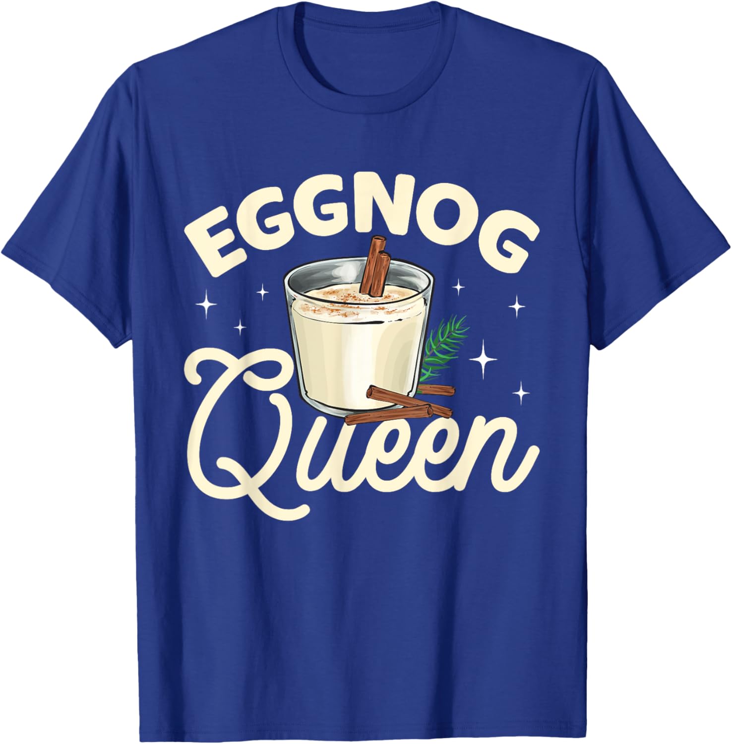Eggnog Queen Xmas Merry Christmas T-Shirt - T-Shirt | Royal