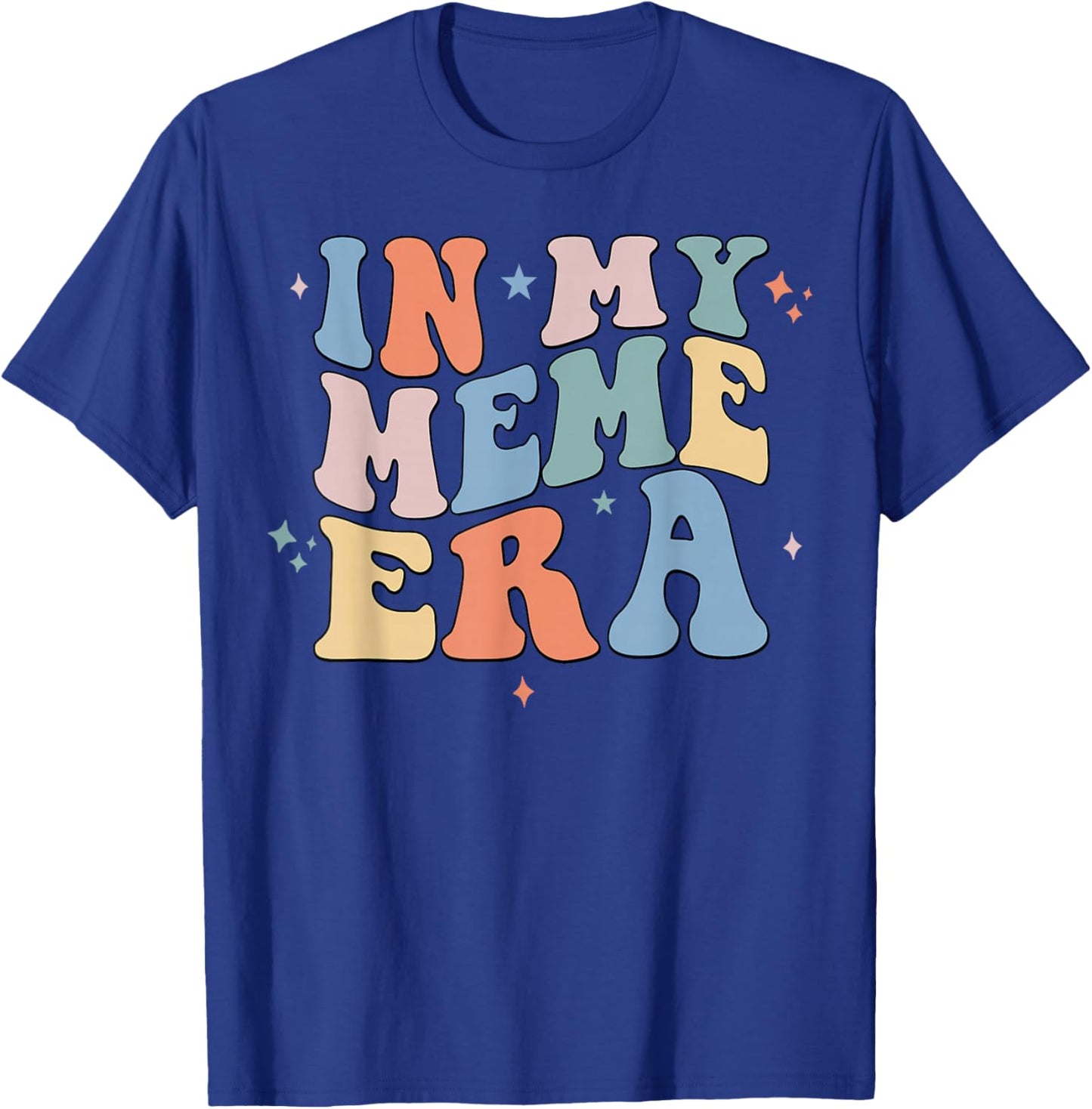 In My Meme Era Retro Groovy Mother's Day T-Shirt - T-Shirt | Royal