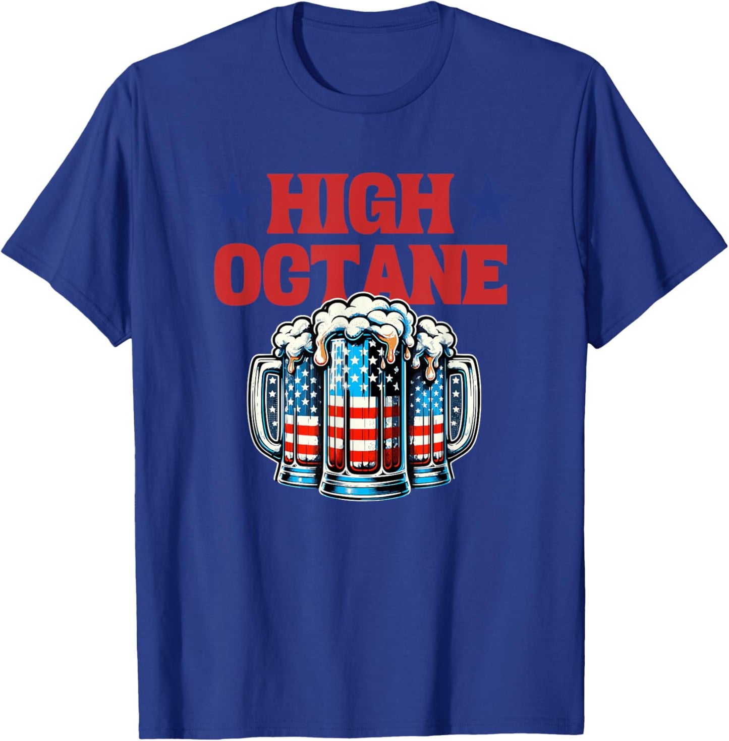 High Octane Beer Drinking T-Shirt - T-Shirt | Royal
