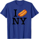 I (Hot Dog) NY T-Shirt - T-Shirt | Royal