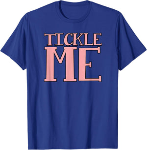 Ticklish Designs - Black - Small - - Short Sleeve - Letter Print - Family, Friends, Students T-Shirt - T-Shirt | Royal