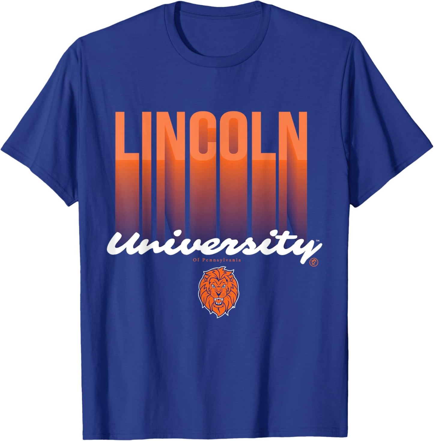 The Yard Essentials - Lincoln University PA - LU Fade HBCU T-Shirt - T-Shirt | Royal