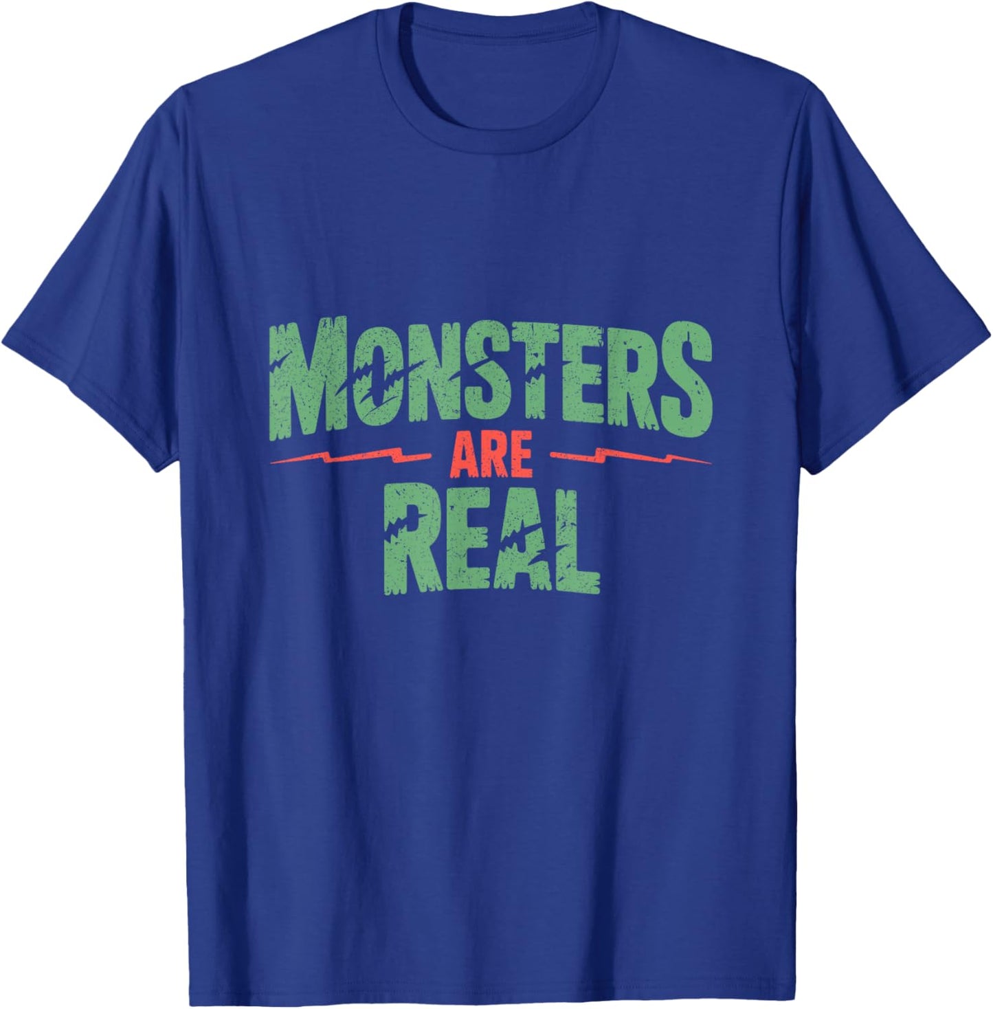 Monsters are Real Horror Spooky Scary Halloween T-Shirt - T-Shirt | Royal