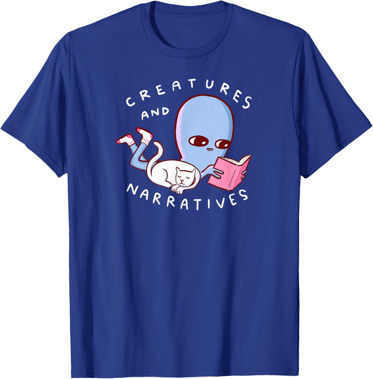 Threadless Nathan W. Pyle Small Comforts Graphic T-Shirt - T-Shirt | Royal