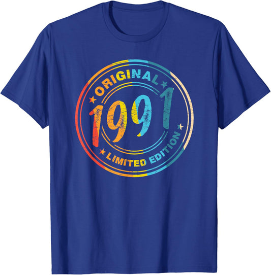 Original 1991 Vintage Birthday 35 Years Women T-Shirt - T-Shirt | Royal