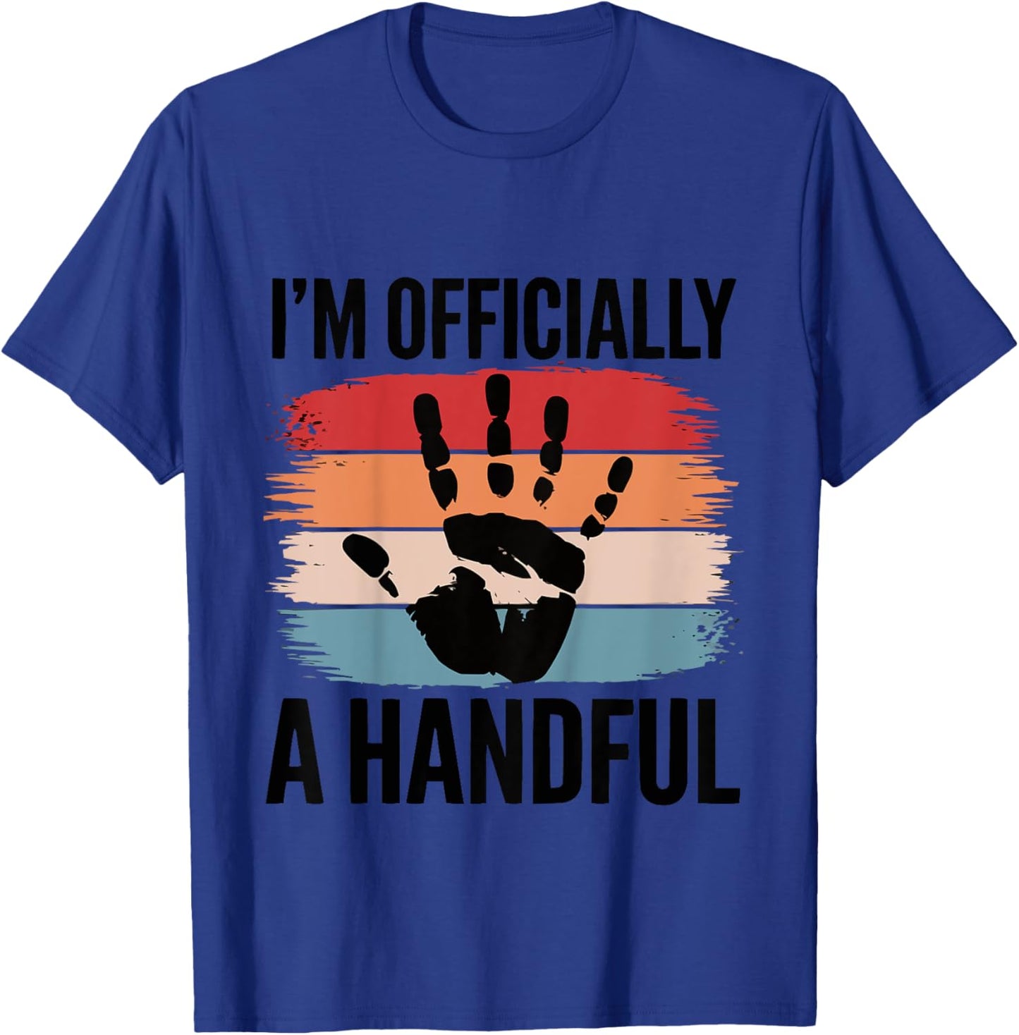 Kids Kids Birthday 5 Year Old Boy I'm Officially A Handful T-Shirt - T-Shirt | Royal