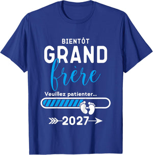 Enfant Futur Grand Frère 2027, Bientôt Grand Frère 2027 T-Shirt - T-Shirt | Royal