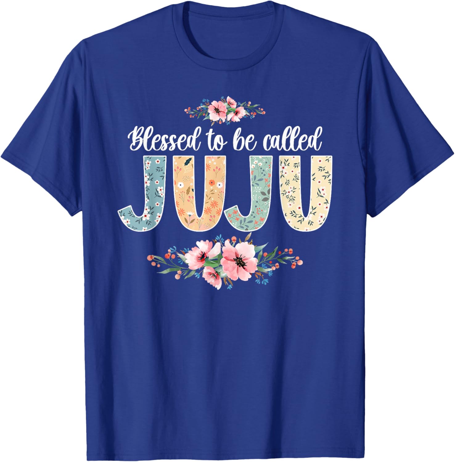 Blessed To Be Called Juju Grandmother Juju Grandma T-Shirt - T-Shirt | Royal
