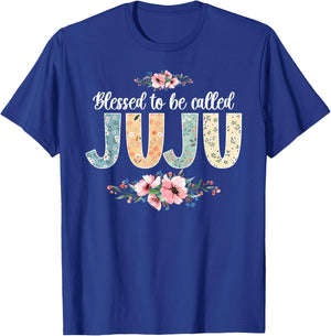 Blessed To Be Called Juju Grandmother Juju Grandma T-Shirt - T-Shirt | Royal