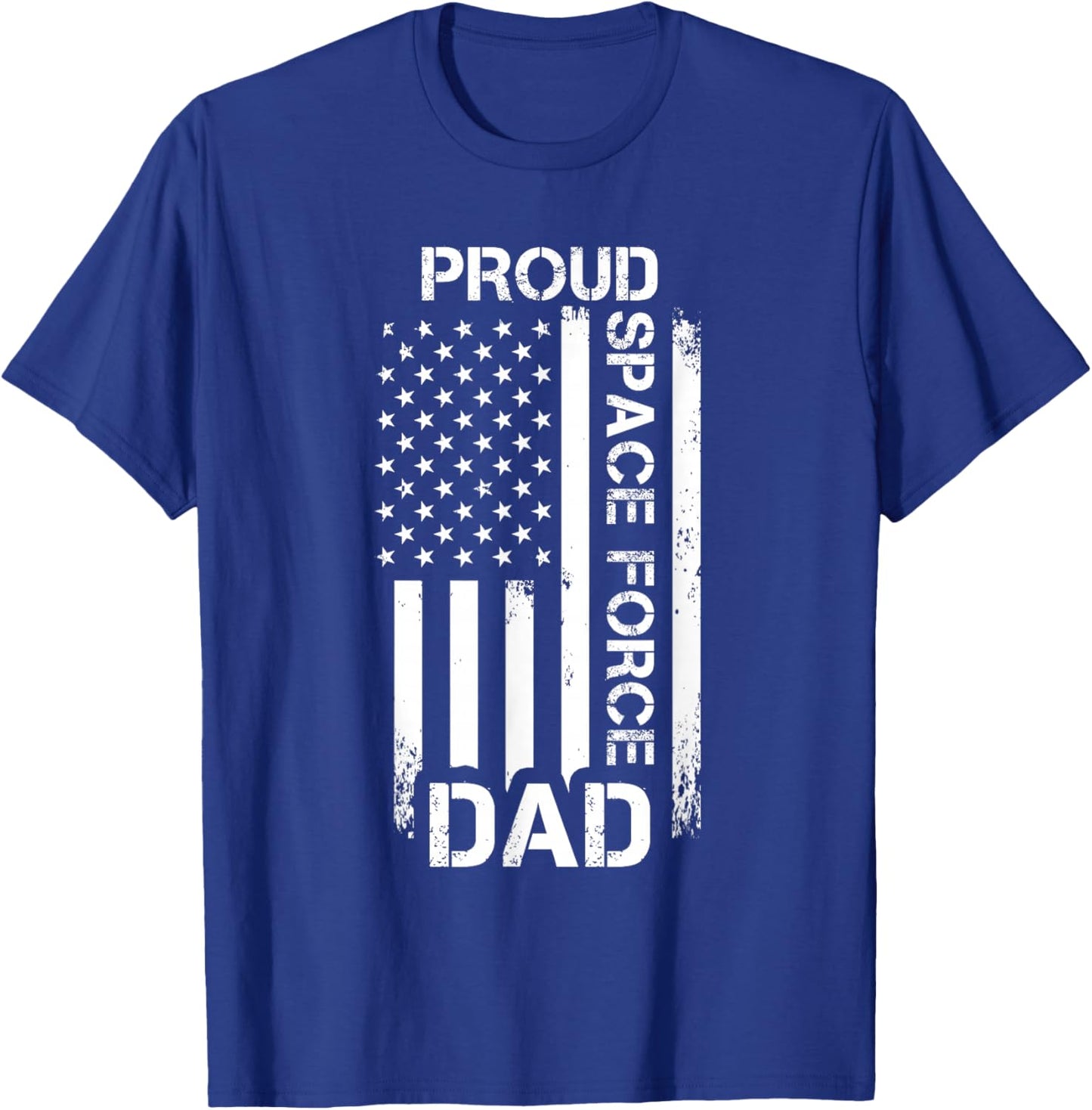 Proud Space Force Dad Pride T-Shirt - T-Shirt | Royal