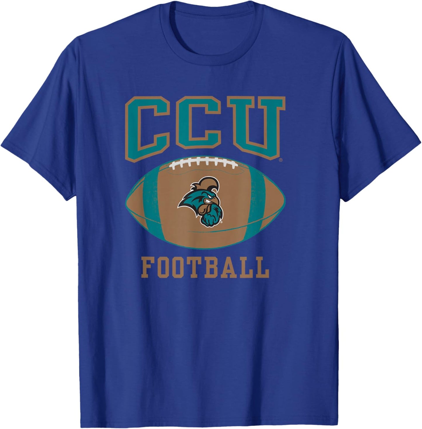 Coastal Carolina University CCU Football T-Shirt - T-Shirt | Royal