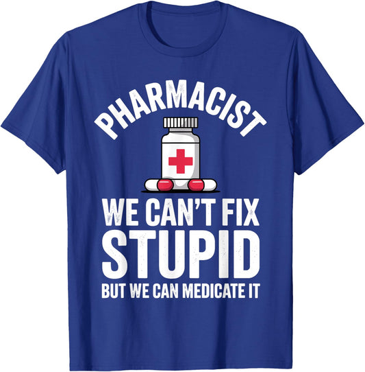 Cute Pharmacist Art Women School Pharmacy Student T-Shirt - T-Shirt | Royal