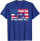 Father Mows Best Lawn Care Dad Mowing Patriotic Father's Day T-Shirt - T-Shirt | Royal