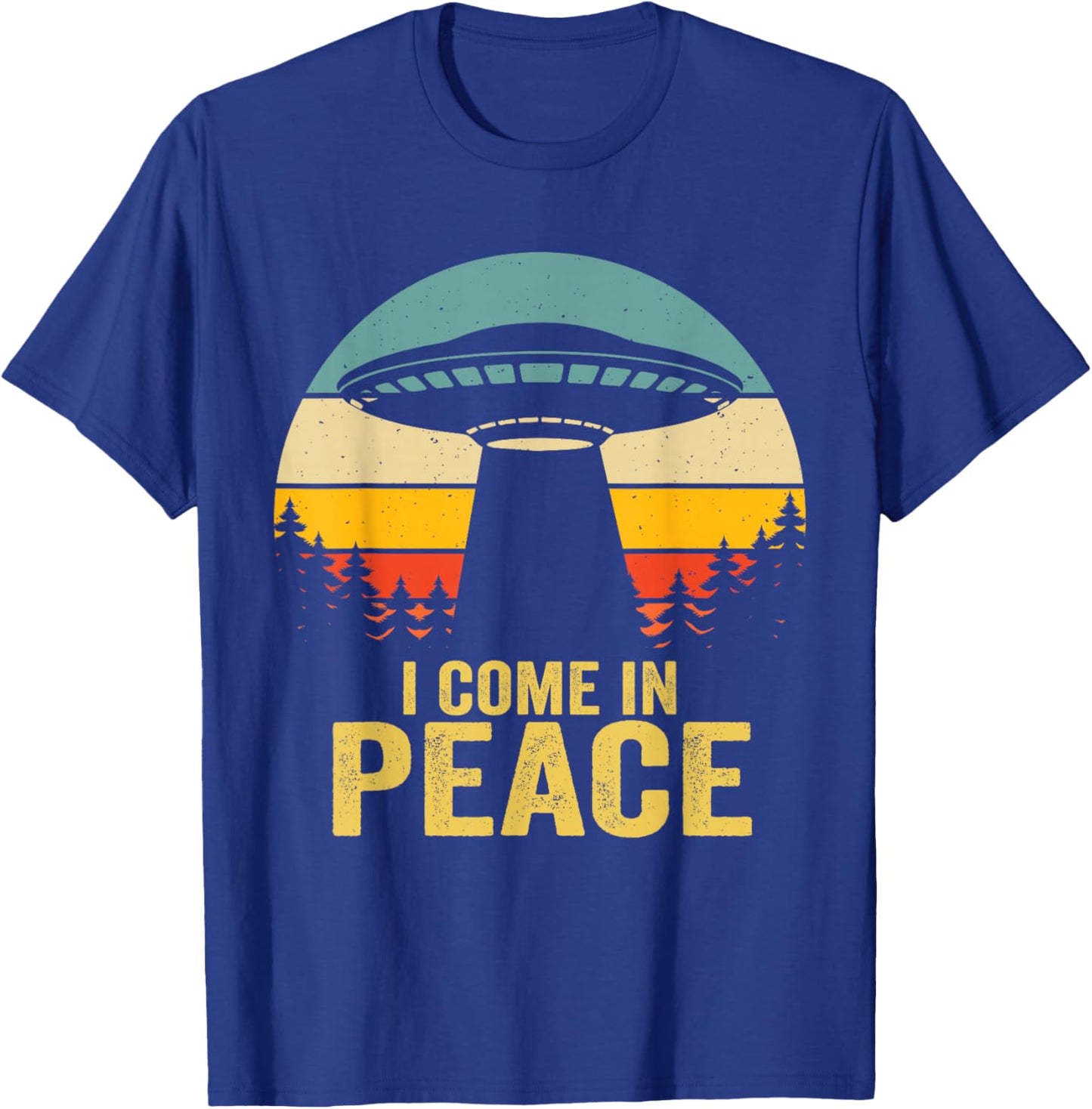I Come In Peace im Peace Matching Couples Alien T-Shirt - T-Shirt | Royal