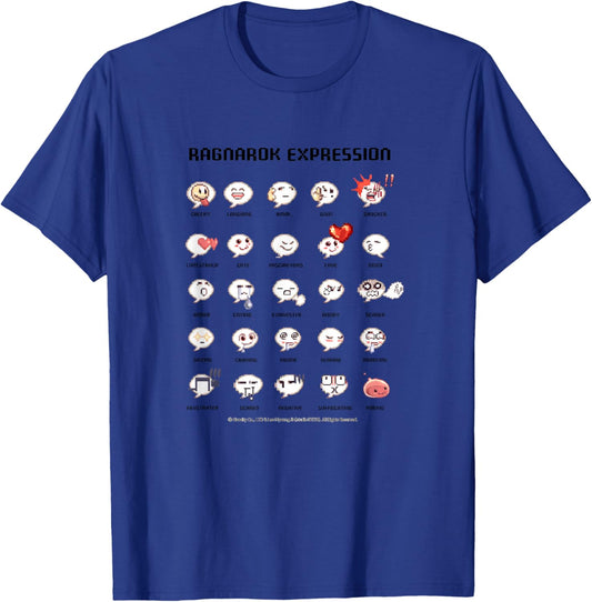 [Limited] Ragnarok Expression Pixel Emote Collection Art T-Shirt - T-Shirt | Royal