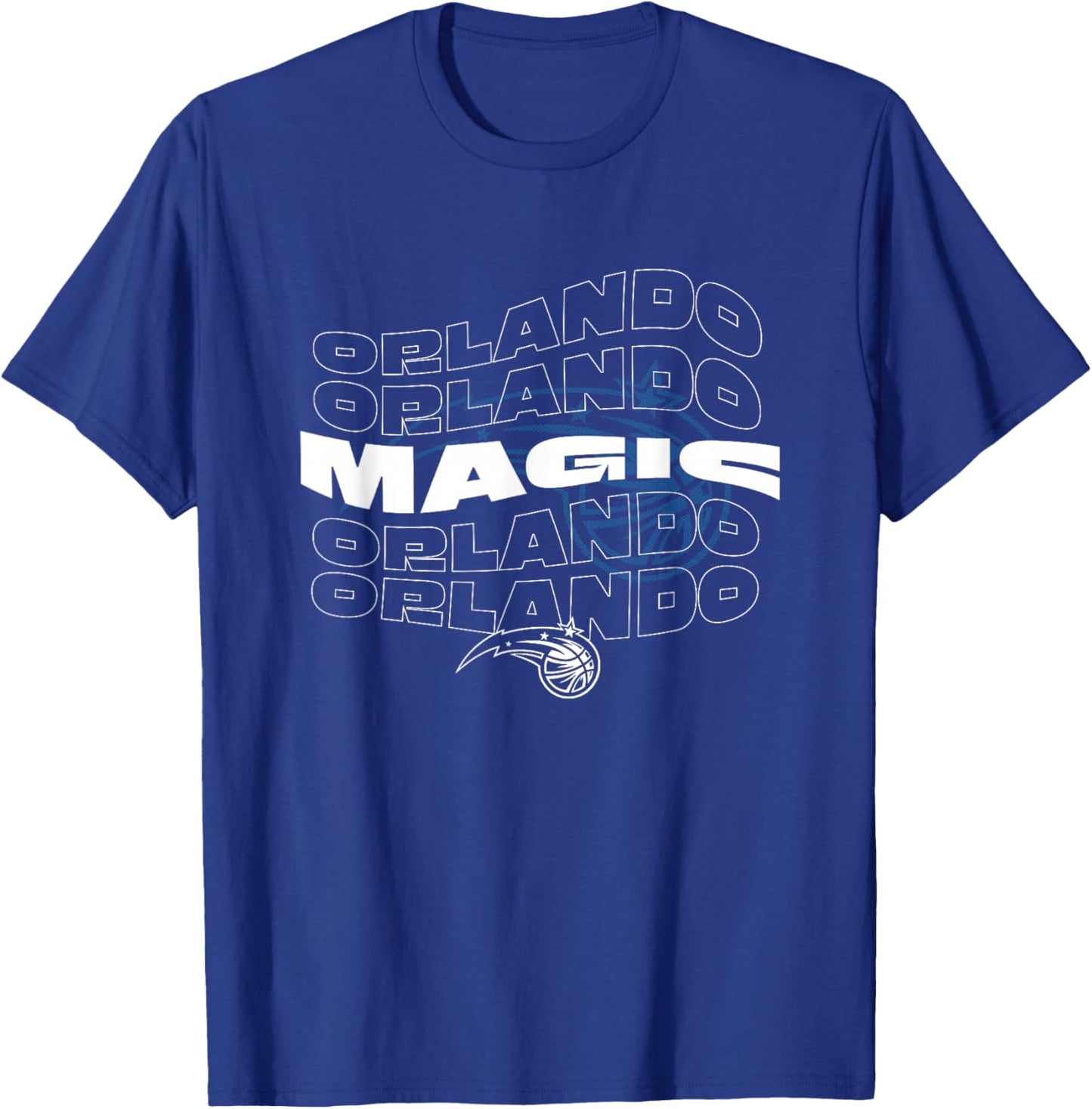 NBA Orlando Magic Wave Outline Team Logo T-Shirt - T-Shirt | Royal