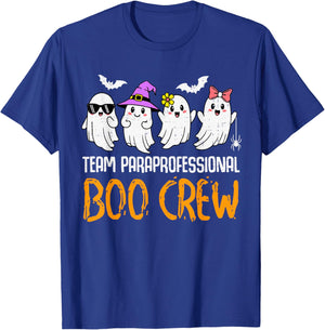 Team Paraprofessional Boo Crew Ghost Halloween para Costume T-Shirt - T-Shirt | Royal